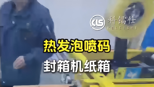热发泡喷码 封箱机纸箱